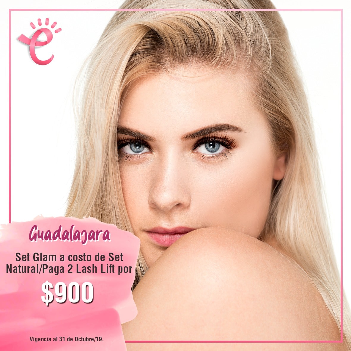 set glam a costo de set natural / y lash lifting a solo $900 pesos