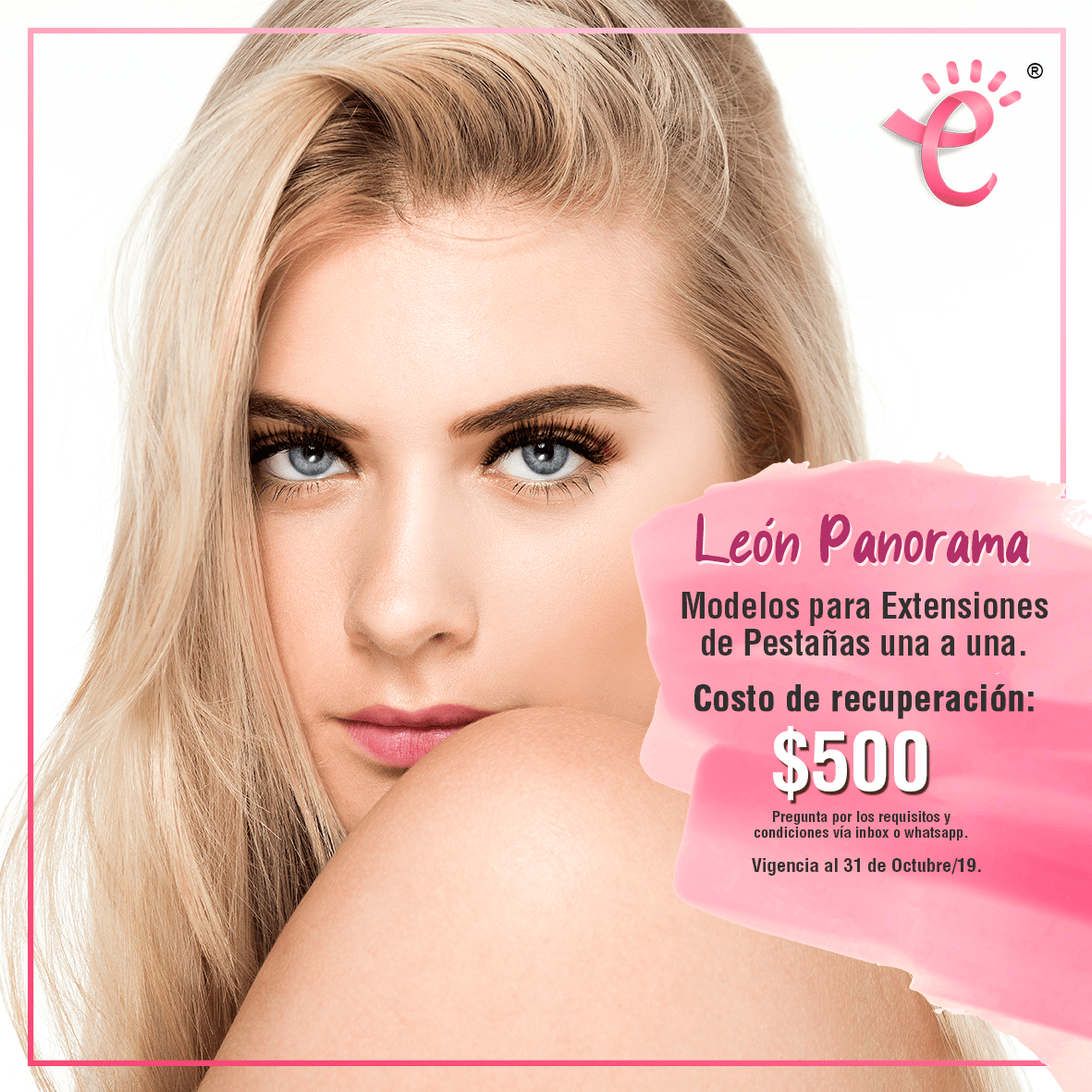 Modelos para Extensiones de Pestaña costo de recuperación $500