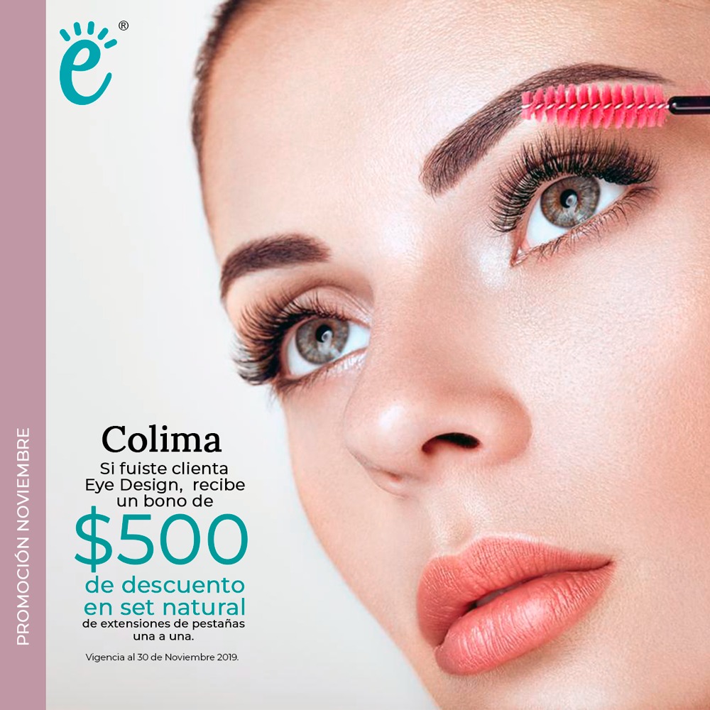 SI YA FUISTE CLIENTA EYE DESIGN RECIBE UN BONO DE $500.00 EN UN SET NATURAL DE EXTENSIONES DE PES