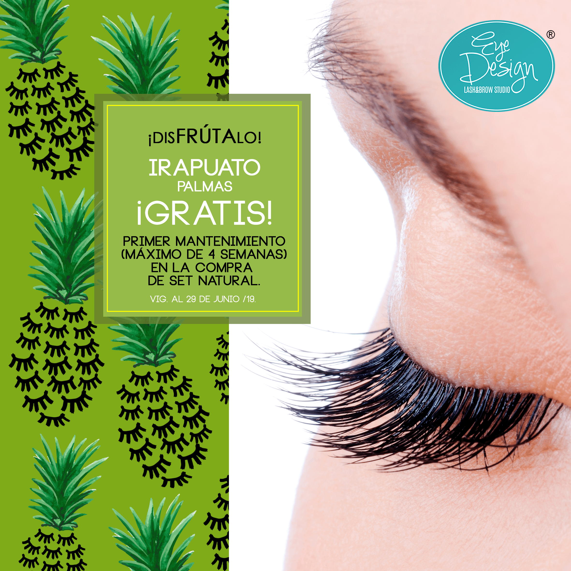 GRATIS! primer mantenimiento ( maximo de 4 semanas) en la compra de un ful set natural