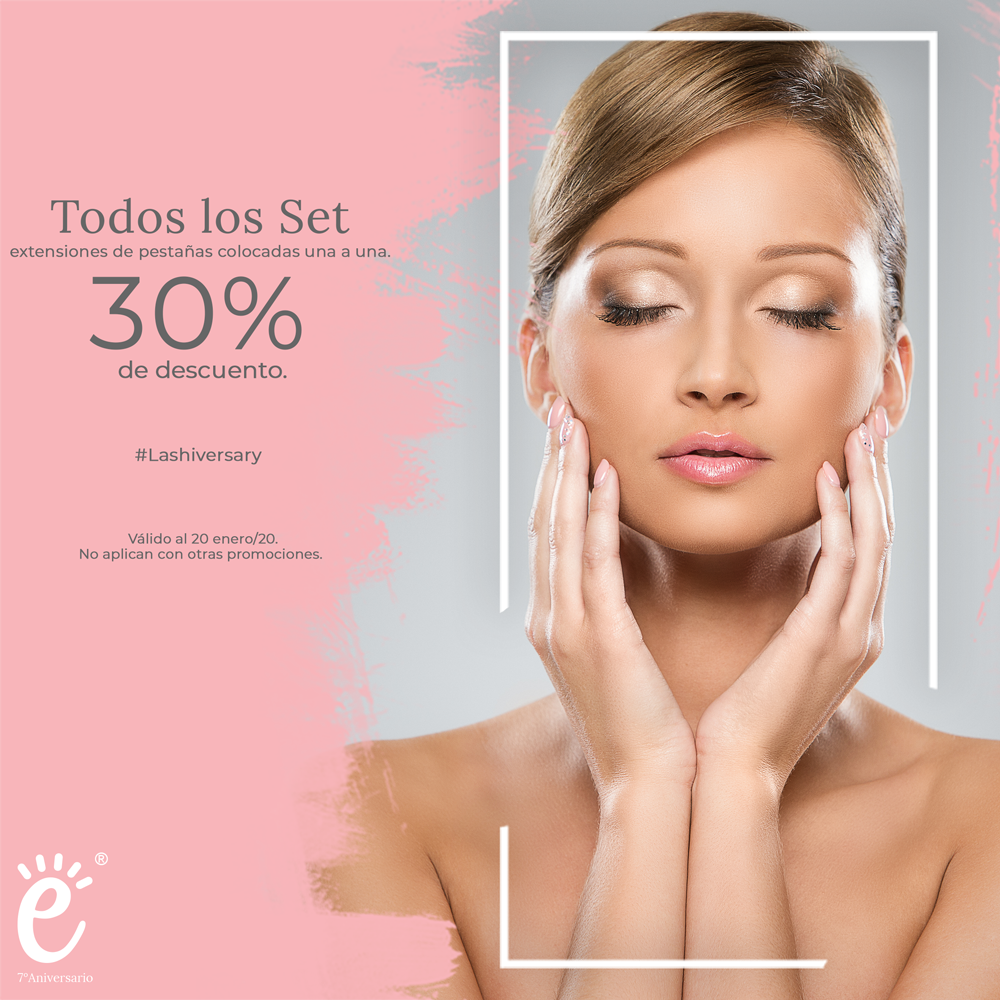 30% de descuento en todos nuestros Full Set de extensiones de pestañas una a una. • Para todas nues